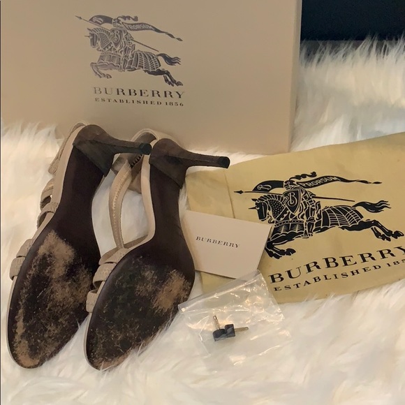 Burberry PLISSE leather 85MM sandal - Picture 2 of 5